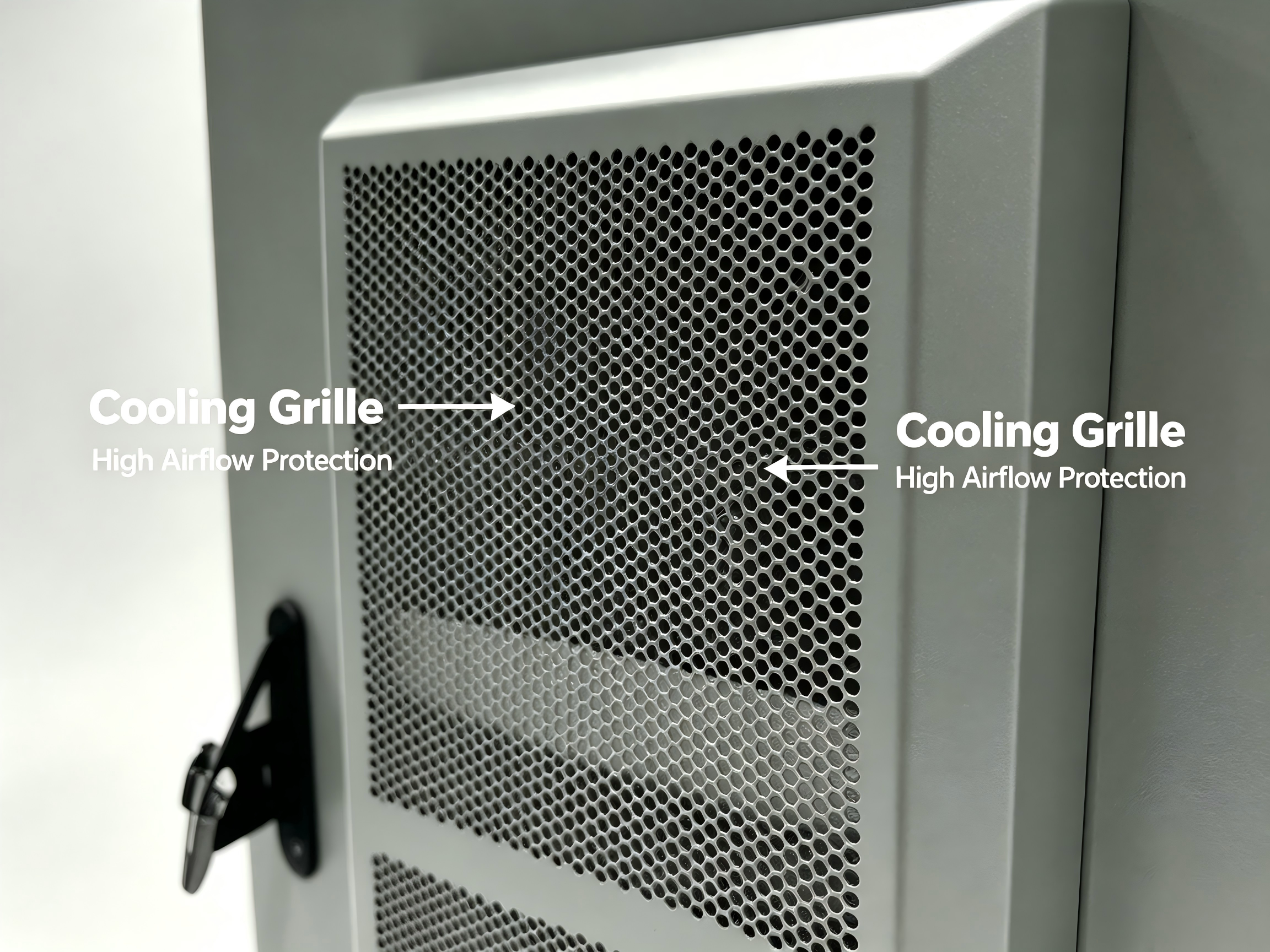 ODC24A-01 Thick Cold Rolled Steel Blank Outdoor Enclosure for Custom Telecom Power Equipment PCTELCO ODC24A-01 1200×800×350mm IP55 Empty Outdoor Telecom Cabinet 300W AC Air Condition Front View