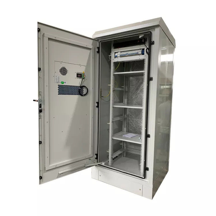 PCTELCO 40U IP55 Outdoor Telecom Cabinet PCTELCO-4003 40U IP55 galvanized steel outdoor telecom cabinet, double wall insulated floor enclosure