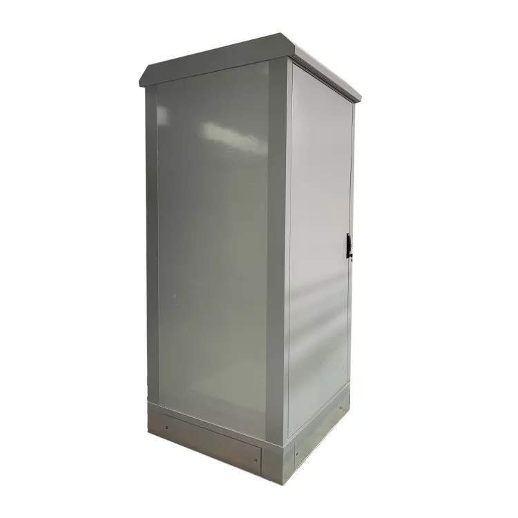 PCTELCO 40U IP55 Outdoor Telecom Cabinet PCTELCO-4003 40U IP55 galvanized steel outdoor telecom cabinet, double wall insulated floor enclosure