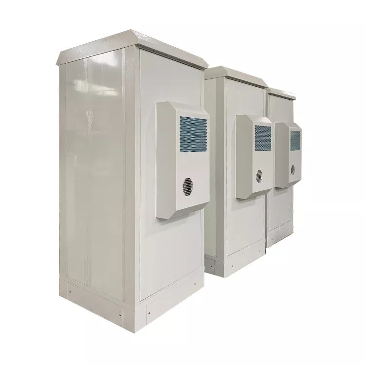 PCTELCO 40U IP55 Outdoor Telecom Cabinet PCTELCO-4003 40U IP55 galvanized steel outdoor telecom cabinet, double wall insulated floor enclosure