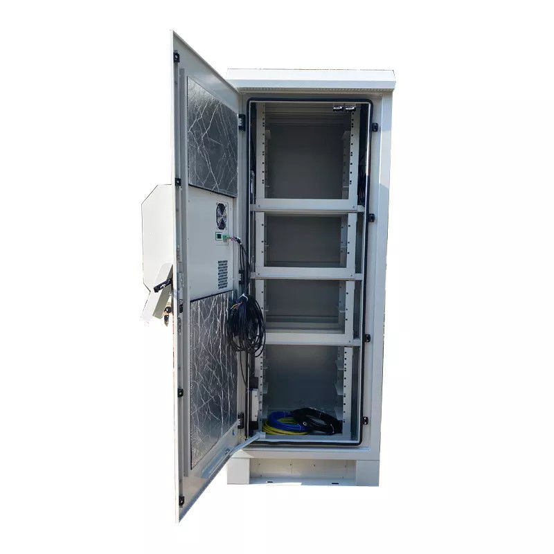 PCTELCO 42U DC48V Outdoor Telecom Cabinet PCTELCO-4202 2.1M 42U double wall floor standing telecom cabinet, IP55 IP65 DC48V cooling