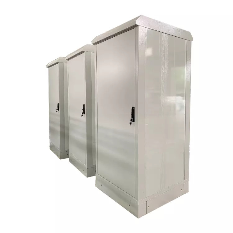 PCTELCO 40U IP55 Outdoor Telecom Cabinet PCTELCO-4003 40U IP55 galvanized steel outdoor telecom cabinet, double wall insulated floor enclosure