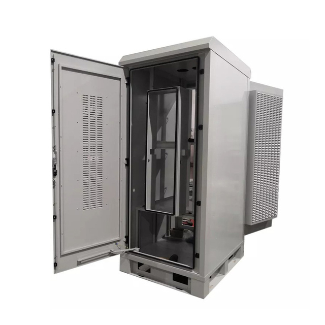 42U Outdoor Electric Weatherproof Data Cabinet With Cooling IP55 IP65