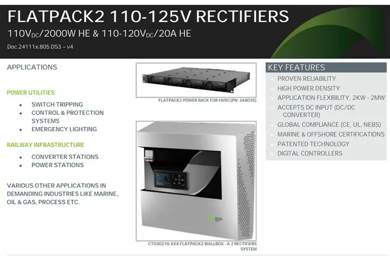 High Efficiency Eltek Flatpack2 110-1252000 HE Rectifier Module FP2 1102000 HE WOR Part No. 241115 (5)_看图王