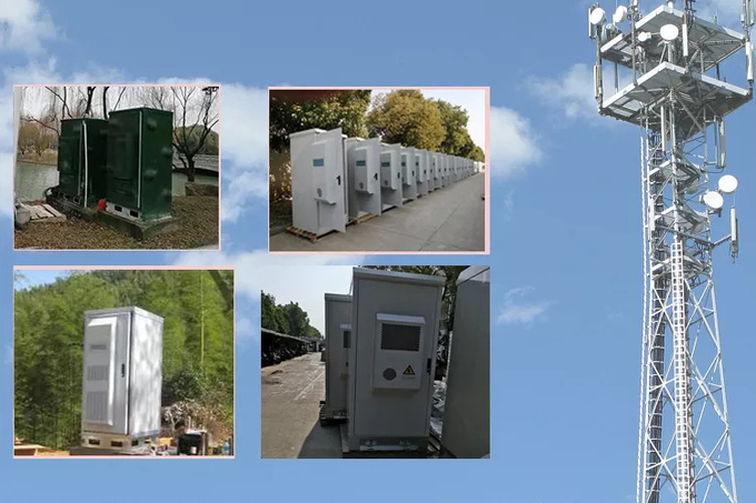 Galvanized Steel Wall Mount Outdoor Telecom Cabinets 6U 9U 12U-3