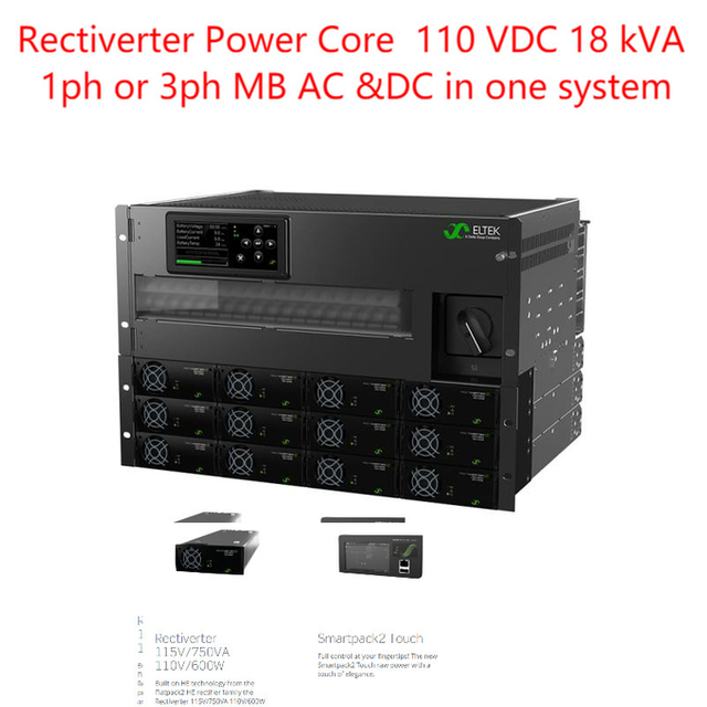 Rectiverter Power Core 110 VDC 18 KVA 1ph Or 3ph Up To 18Kva AC & 14.4kw 110Vdc Output