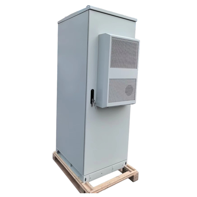 PCTELCO ODC40A-01 40U 19Inch IP55 Solar Outdoor Telecom Cabinet 2000W DC Air Condition Front View