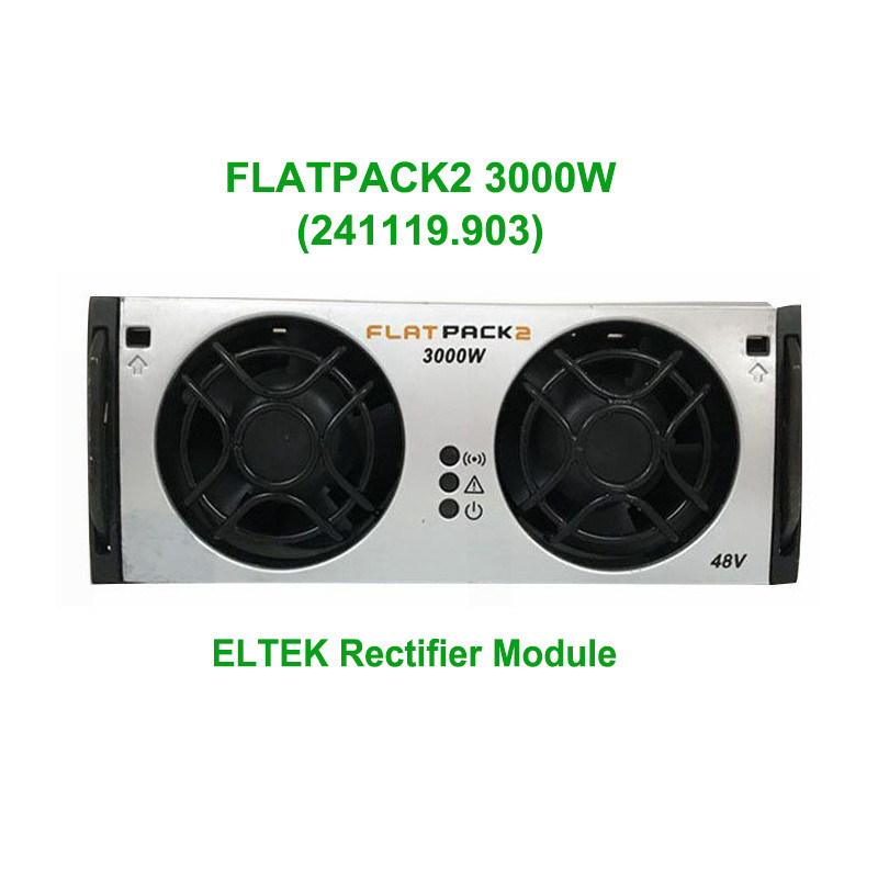 Eltek Flatpack2 48V 3000W multi-output rectifier PN 241119.903, 85-300V wide input telecom AC-DC power module