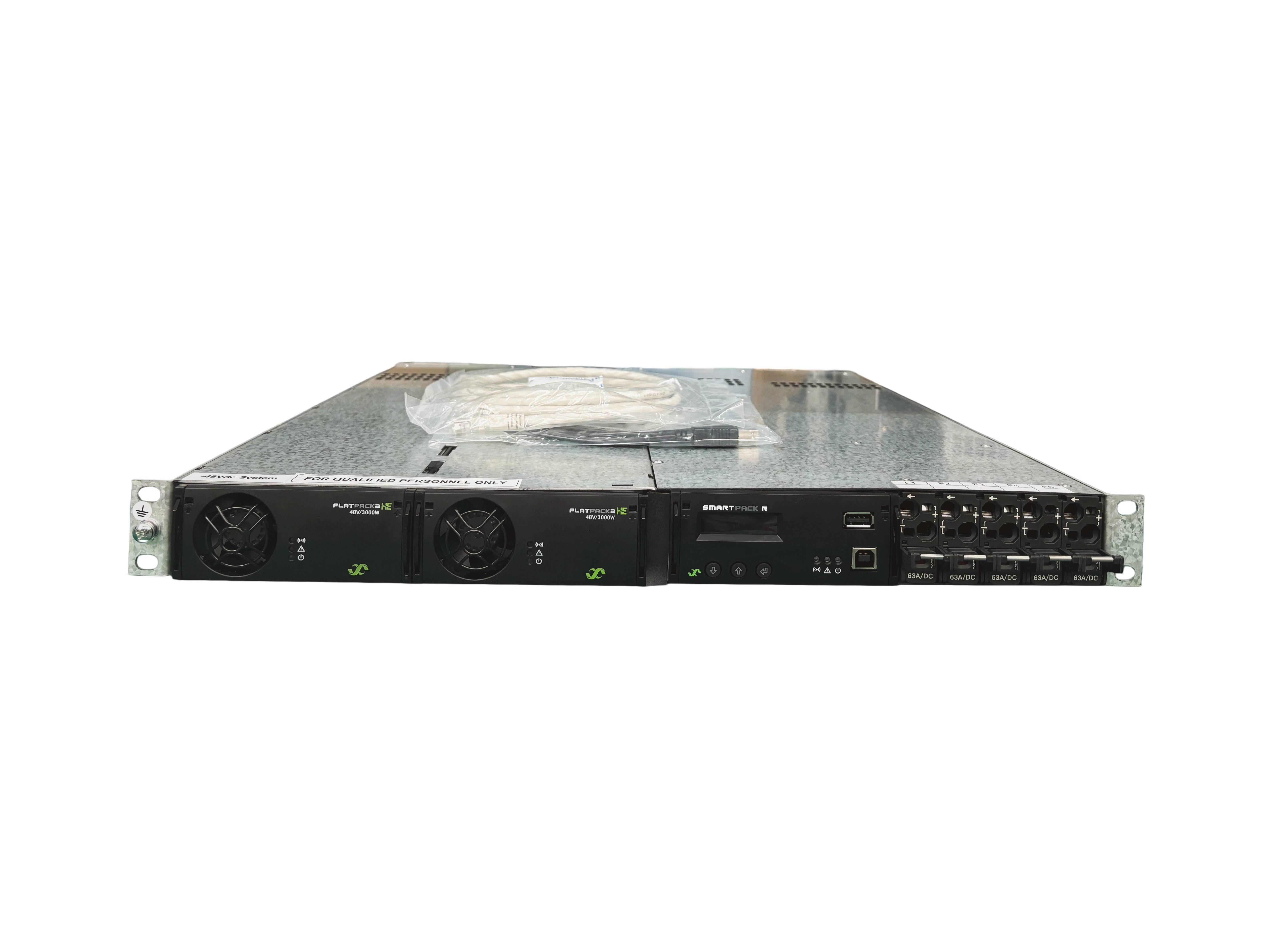 PCTELCO PSS100A-01 1U 6kW Rack Mount Telecom Power System 2&times;3000W Rectifier Front View