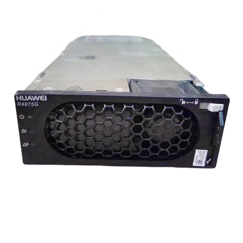 Huawei R4875G Series 4000W High Efficiency Hot Swap Rectifier for ETP Power Cabinet Huawei R4875G1 R4875G R4875G5 48V 75A 4000W 1U Hot Swap Telecom Rectifier Module Front View
