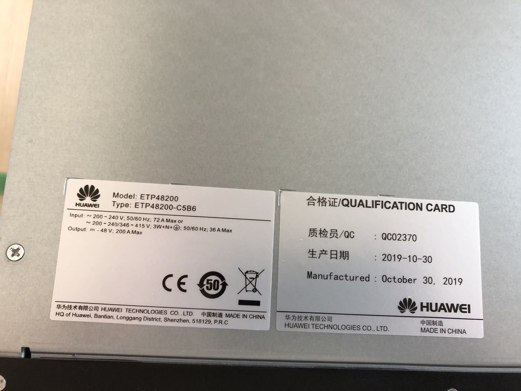 ETP48200‑C5B6 19‑Inch 5U Embedded 48V 200A 12kW Telecom Power System