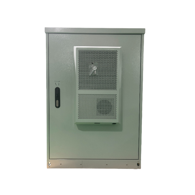 ODC2201-55 Sandwich Structure 22U 19Inch IP55 Outdoor Telecom Cabinet 1500W AC Cooling Front View