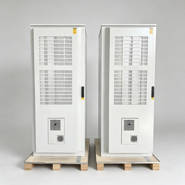 PCTELCO ODC44A-02 Flatpack2 Hybrid Cabinet Dual Cooling SGCC IP55 Outdoor Front View