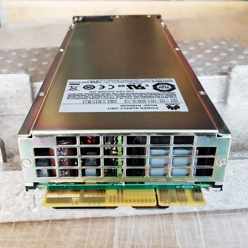 Huawei R4875G Series 4000W High Efficiency Hot Swap Rectifier for ETP Power Cabinet Huawei R4875G1 R4875G R4875G5 48V 75A 4000W 1U Hot Swap Telecom Rectifier Module Front View