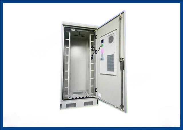 OEM ODM PCTELCO-3401 34U IP65 double wall outdoor telecom cabinet, galvanized steel floor enclosure