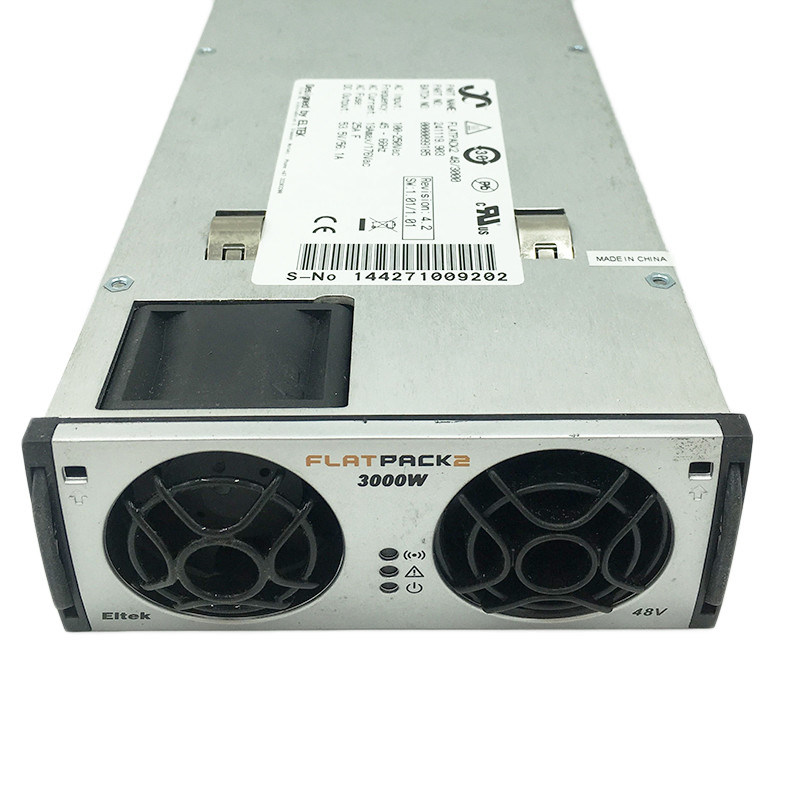 Eltek Flatpack2 48V 3000W multi-output rectifier PN 241119.903, 85-300V wide input telecom AC-DC power module