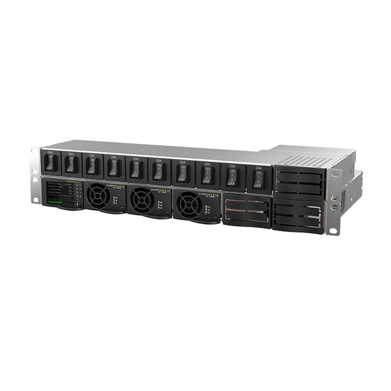 Eltek Flatpack S 2U 3R 24V DC power system MFGS0302 Smartpack S controller 125A rack power shelf