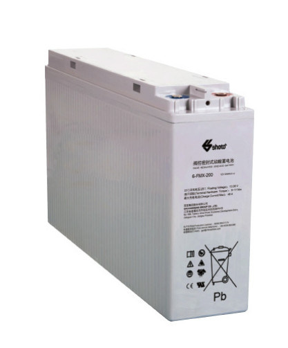 SHOTO 6-FMX-200 Front Terminal AGM Battery | 12V 200Ah Telecom Storage Battery